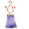 Kids Cute Hawaiian Grass Hula Lei Skirt Flower Wristband Garland Costume Fancy