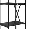 Bookshelf Black Oak Effect 40 X 30 X 109 Cm Engineered Wood