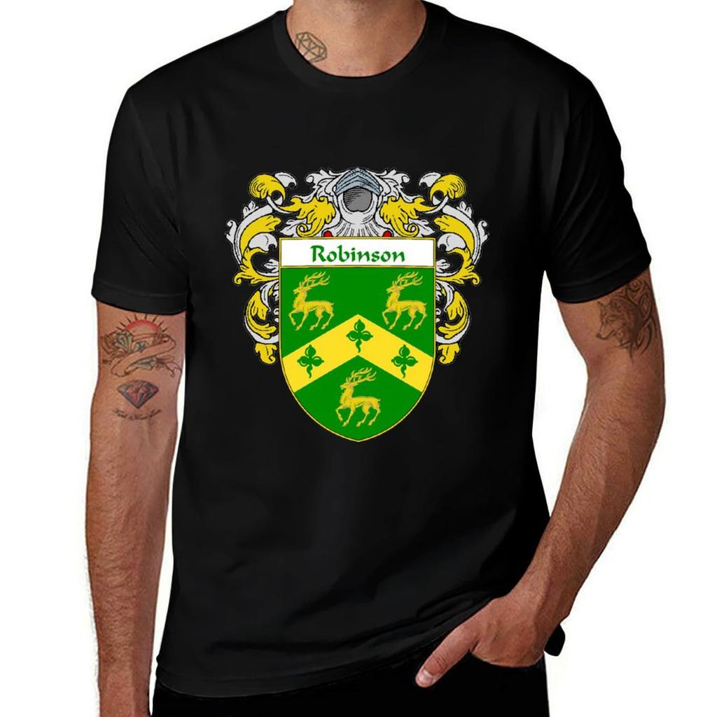 Robinson Coat Of Arms Robinson Family Crest Tshirt High Quality Durable Tshirt