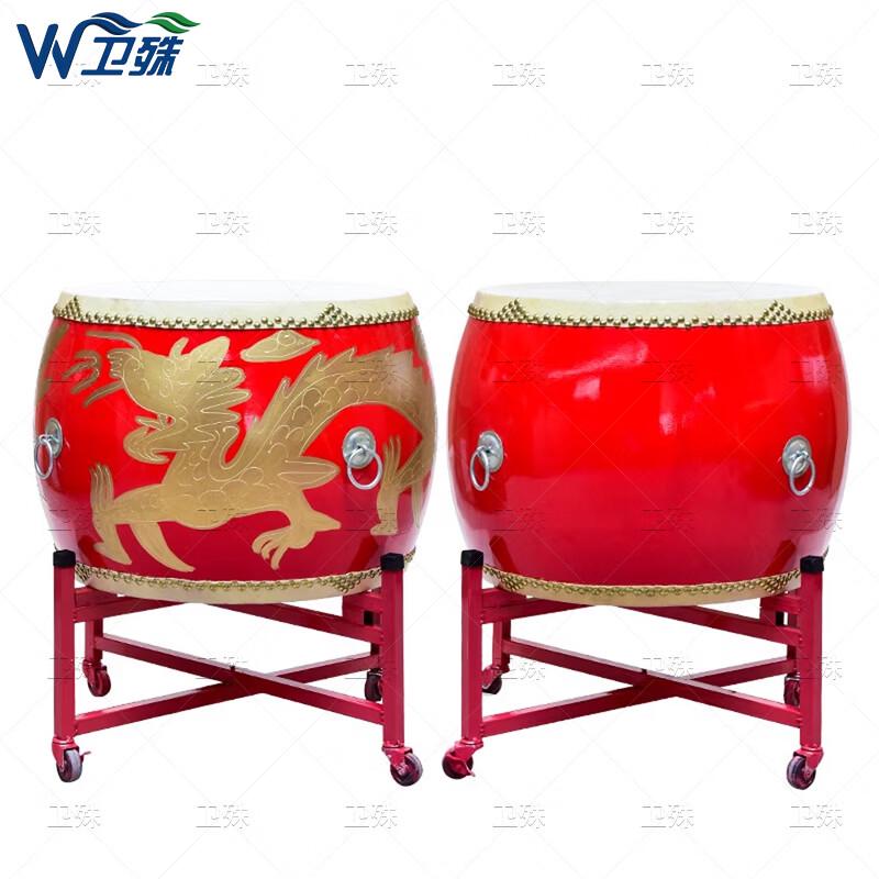 Chinese Red Cowhide Dragon Boat Performance Drum