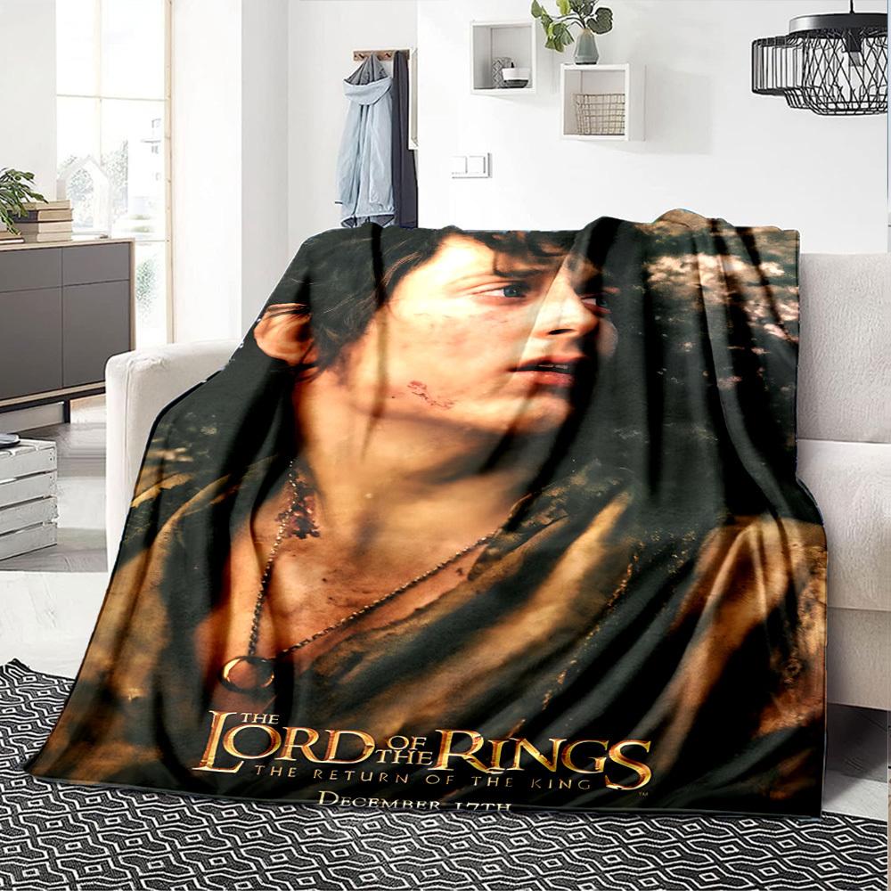 1pc Lord of the Rings Return of the King Flannel Blanket Soft Warm Throw for Home, Office, Travel, All-Season Cozy Bedding GiftL1142