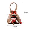 For Christmas Santa Sacks Cloth Present Bags with Strong Handle Cloth Designed for Carrying Holiday Candy and Treats