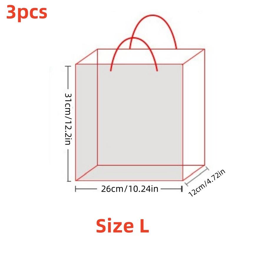 3pcs gift packaging bags retro navy paper bags fashionable business handbags clothing stores jewelry stores gift bags