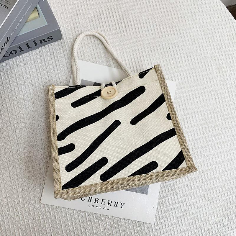 Холщовая сумка женская большая вместимость модная сумка через плечо Южная Корея — фото 13