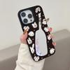Mirror Phone Case for iPhone 15 11 13 14 for 15 16 Pro Max 12 13 16 Pro Cloud Flower and Animal Cute Style Phone Case