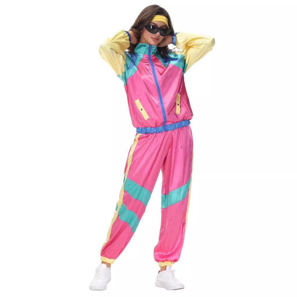 Retro American and European Carnival Disco Baseball Halloween Costume for Stage Dance Perfomance.