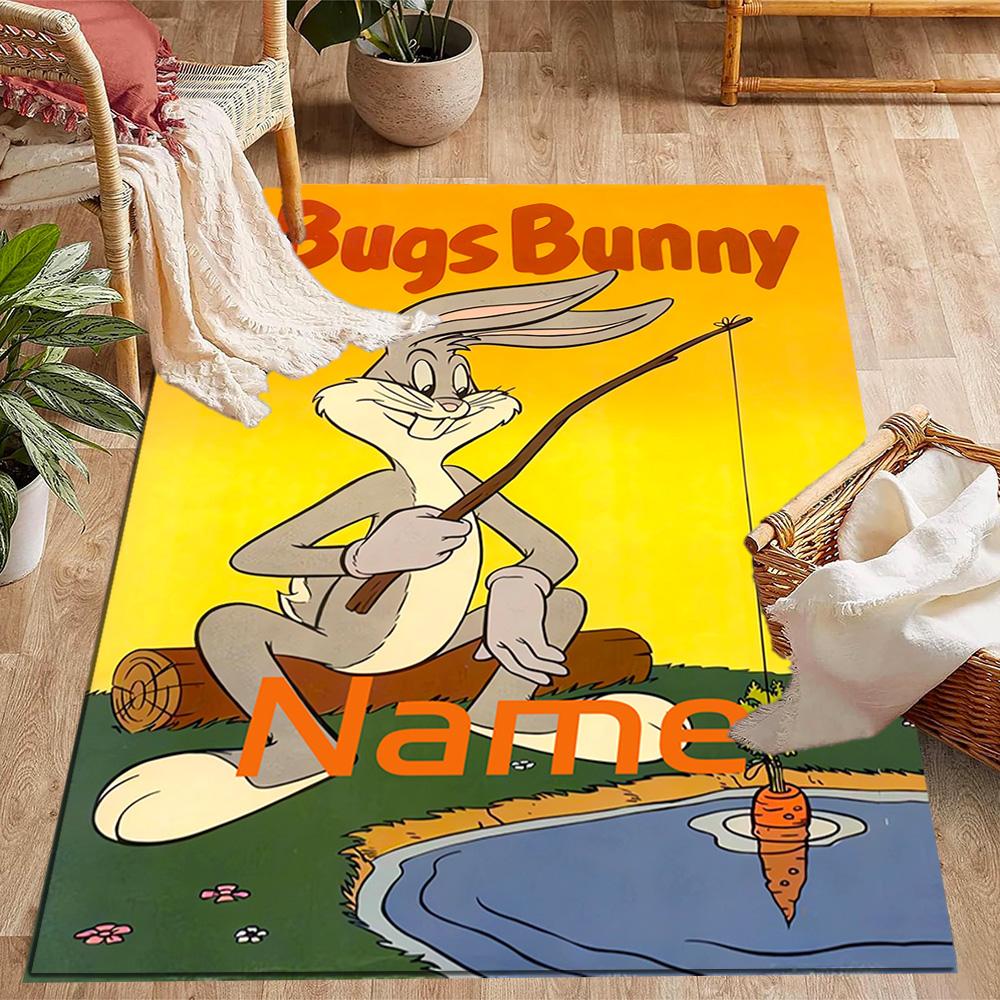 Looney Tunes Adventure Customize Your Name Carpet Perfect for Balcony Kitchen Dining Room Dormitory Antislip Carpet Office home decor