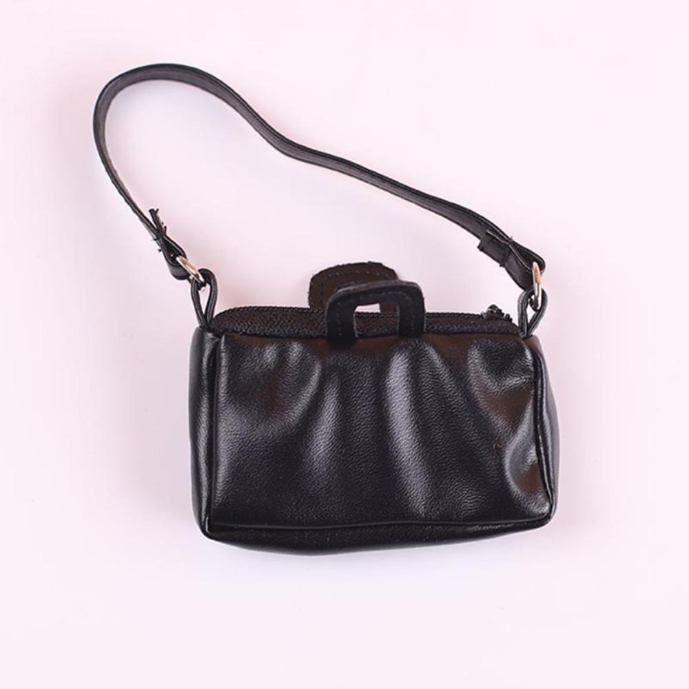 DIY Plush Doll Leather Handbag Miniature 17cm Doll Bag Accessories Doll PU Leather Bag  Dollhouse