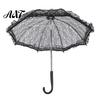 Vintage Style Sunshade Gothic Lace Umbrella, Black Bridal Parasol for Halloween UV Resistant Umbrella Witch Cosplay, Wedding Decoration, Stage