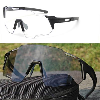 Fashion Photochromic Cycling Glasses Road Riding Bike Sunglasses Windproof Sports Sun Glasses Men Women Bicycle Goggle Outdoor UV400 Eyewear #469859