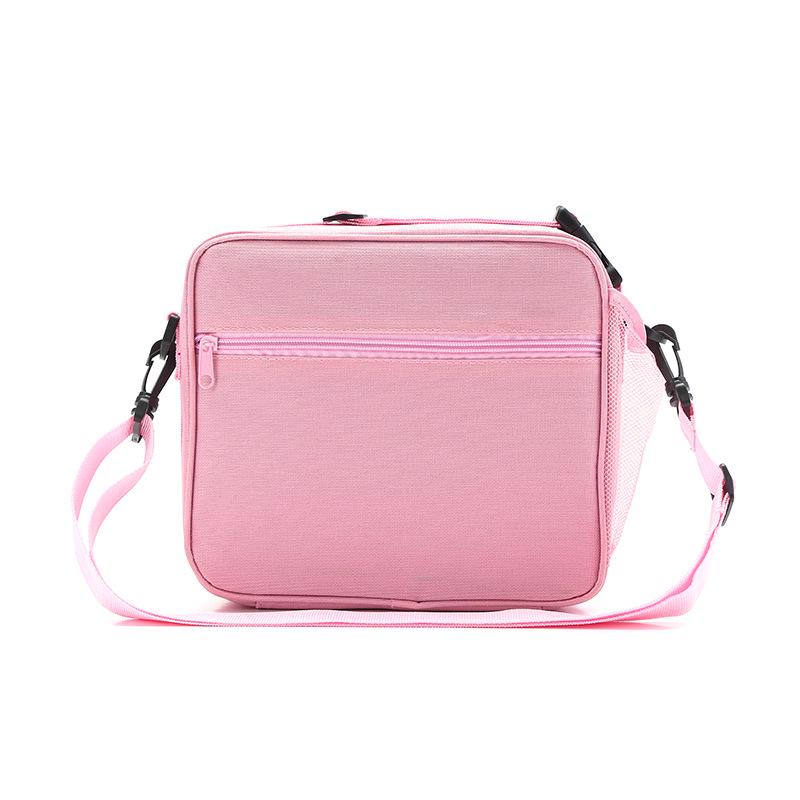 Heart-Shaped Rainbow Insulated Lunch Bag for Kids - Cute Cartoon Design