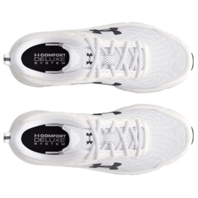Under Armour Cushioning, Wear Resistant Low top Running Shoes Unisex White Sneakers 3026179104