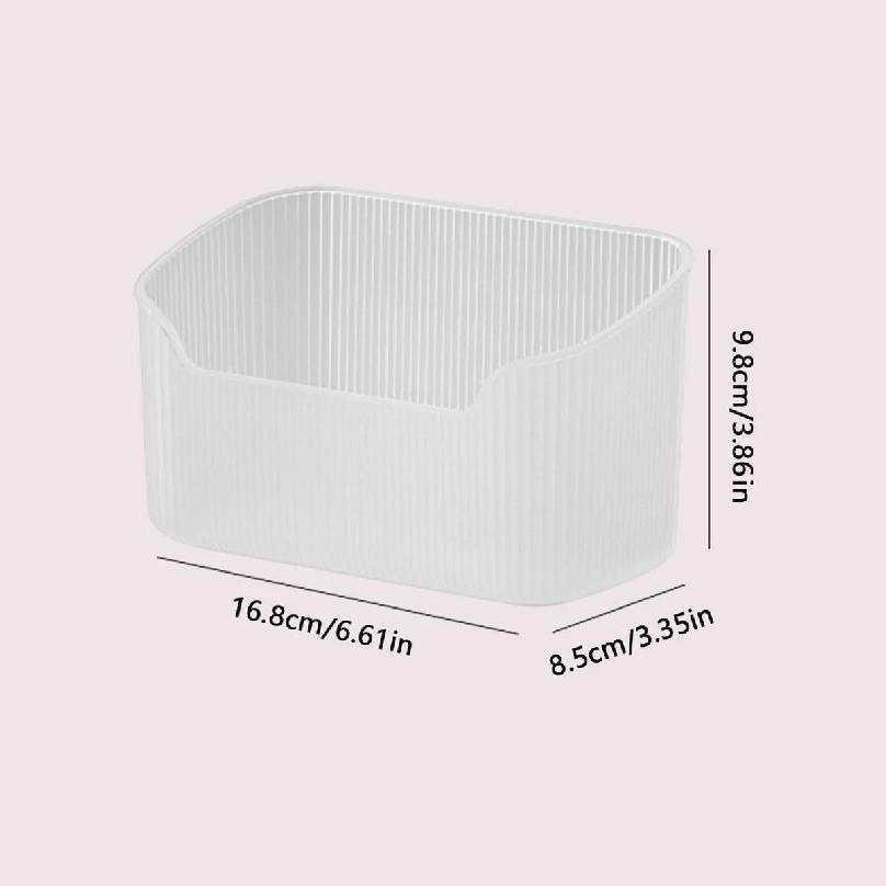 1pc - Bathroom bedroom desktop storage box, used for cosmetics, lipstick, perfume, skin care products, cosmetics tray box