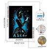 DIY Diamond Painting Luminous Feathers Cross Stitch Kit Mosaic Art Diamond Painting Full Circle Diamond Home Decoration