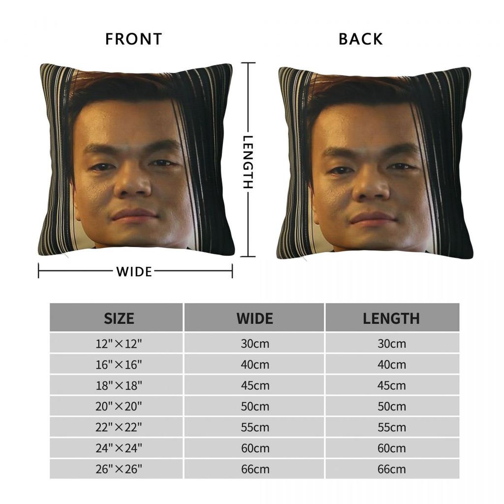 Park Jin-Young Square Pillowcase Polyester Linen Velvet Printed Zip Decor Throw Pillow Case Home Cushion Cover 45X45