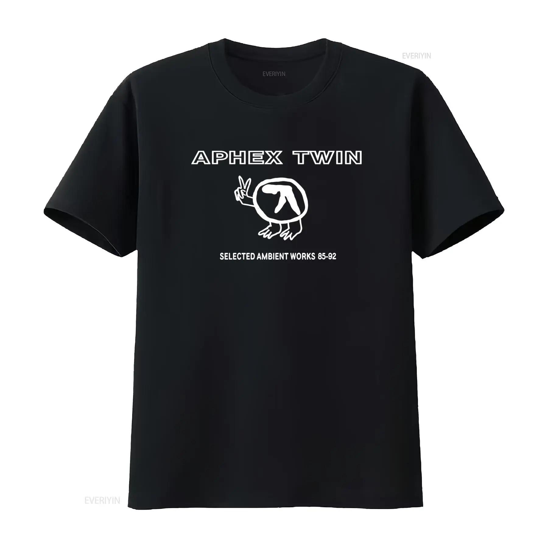 

Aphex Twin Selected Ambient Works 85 92 T Shirt Rare Design 100 Cotton vintage Washed fashion Soft graphic designer clothes ... S разноцветный