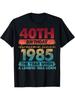 Geschenke für 40-Jährige Vintage 1985 Limited Edition T-Shirt zum 40. Geburtstag