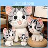 Cat Cartoon Plush Toy Animal Stuffed Birthday Holiday Gift Throw Pillow Doll