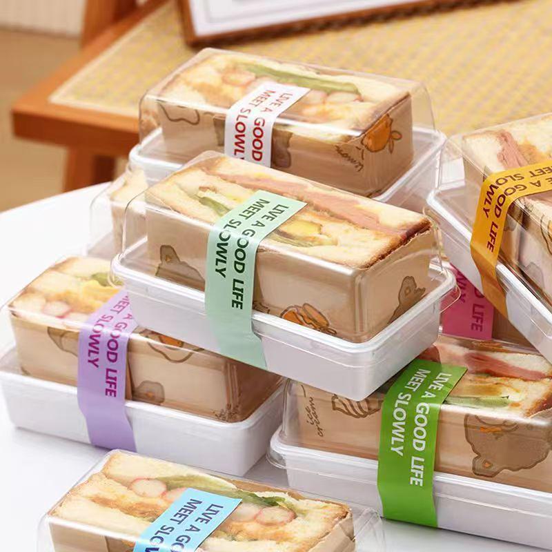 10/50Pcs Clear Sandwich Cake Holder Bakery Food Boxes Cupcake Container Tiramisu Wrapping Package Boxes For Wedding Birthday