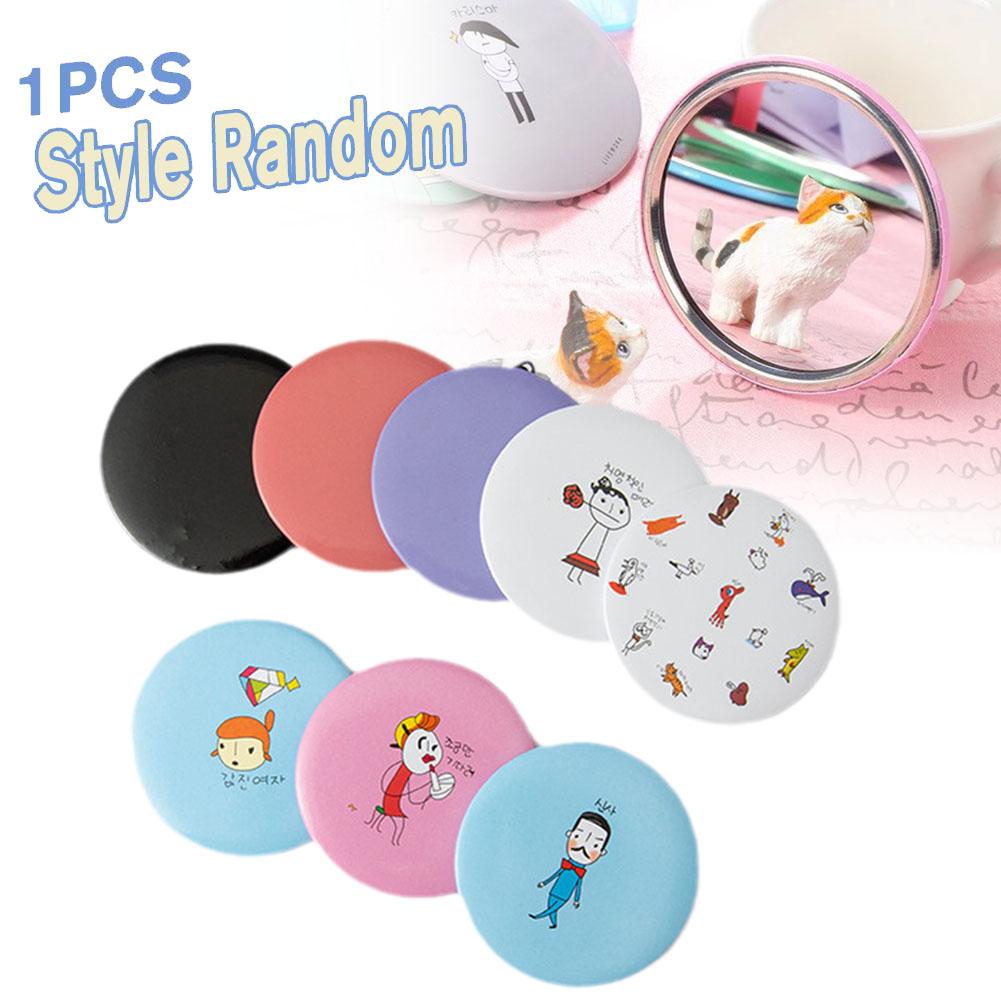 Dog Cartoon Makeup Mirror Sweet Strawberry Panda Cosmetic Ins Letter Small Daily Mirror Korean I6W2