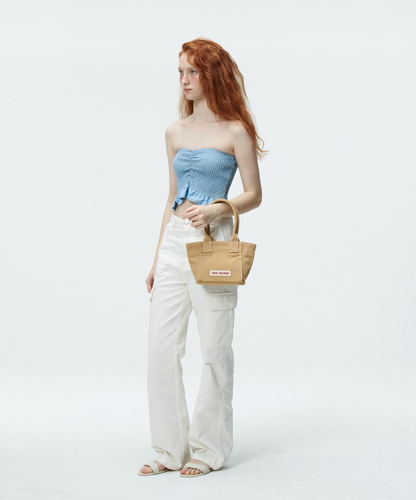 Der Koffer Shopper Canvas Mini [Sand]