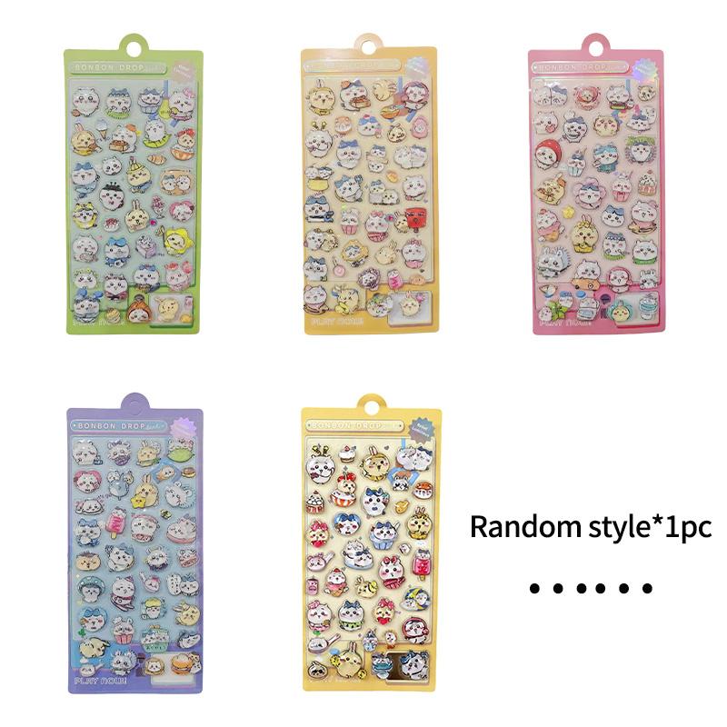 Cartoon Anime Rabbit Judy Fox Nick Stickers Zootopia 3D Relief Sticker Children DIY Scrapbook Notebook Decorative Sticker Gift