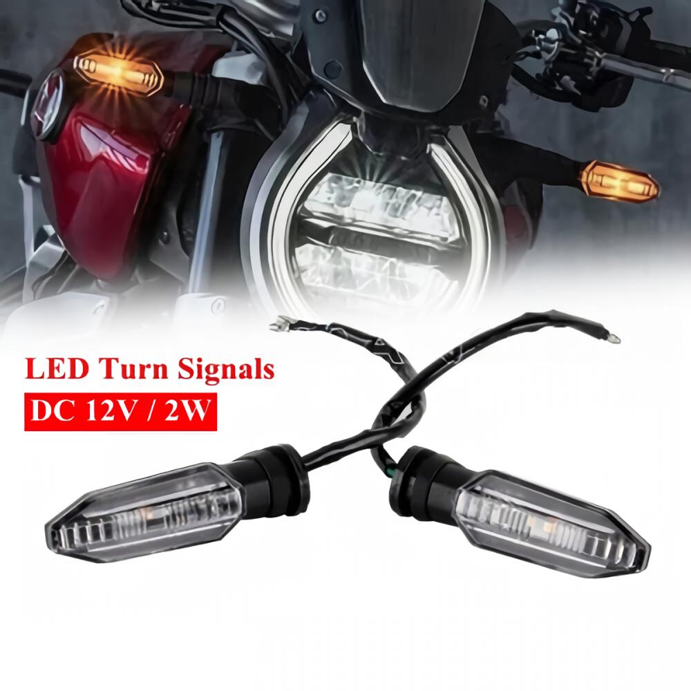 2Pcs Motorcycle Turn Signals Lights 12V LED Turn Signal Indicator Light For HONDA X-ADV 750 CB1000R CB1100RS CBR650R