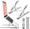 Aluminum Alloy Foldable Laptop Stand, 7 Adjustable Angles, Sand-Blasted Anti-Slip Stable Computer Holder