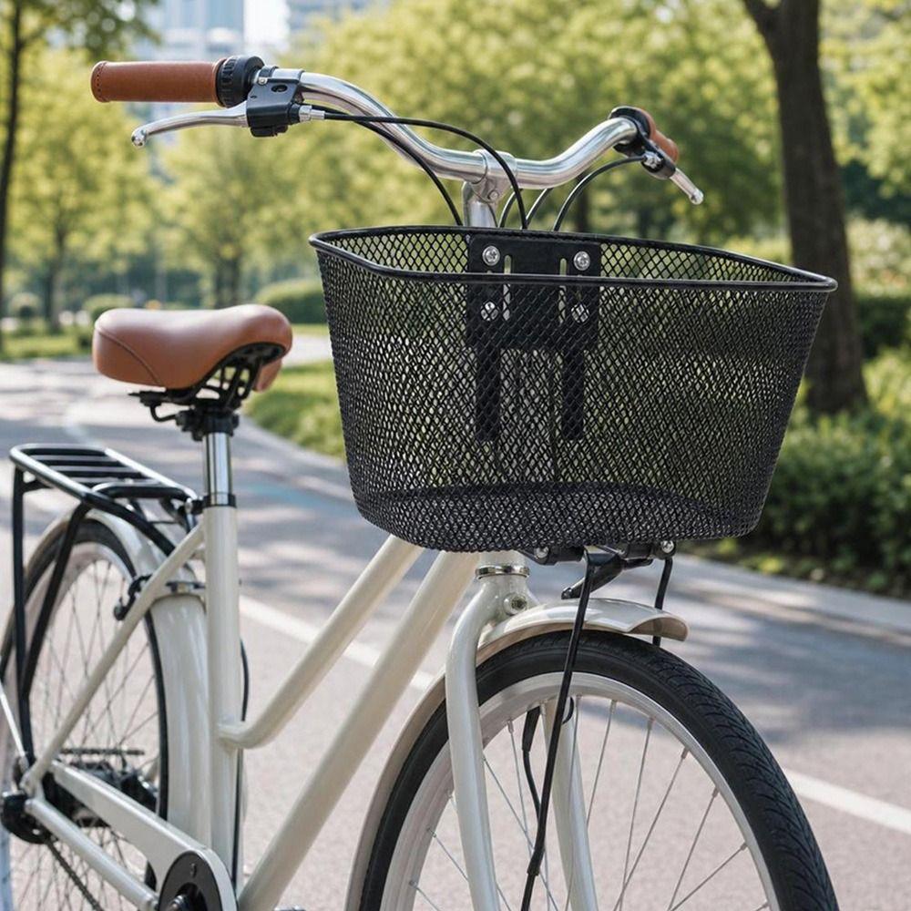 Waterproof Bicycle Front Basket Easy To Install Bike Rear Mesh Basket Children's Stroller Basket