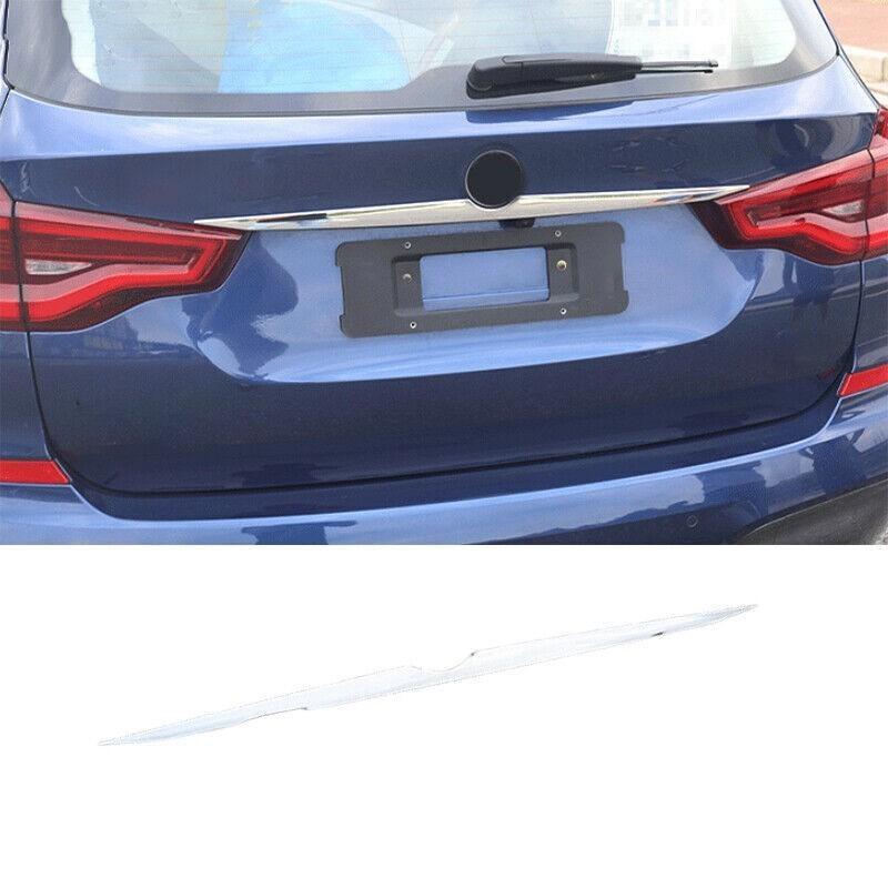 For BMW X3 G01 18-24 Silver Steel Rear Tailgate Trunk Door Lid Cover Trim