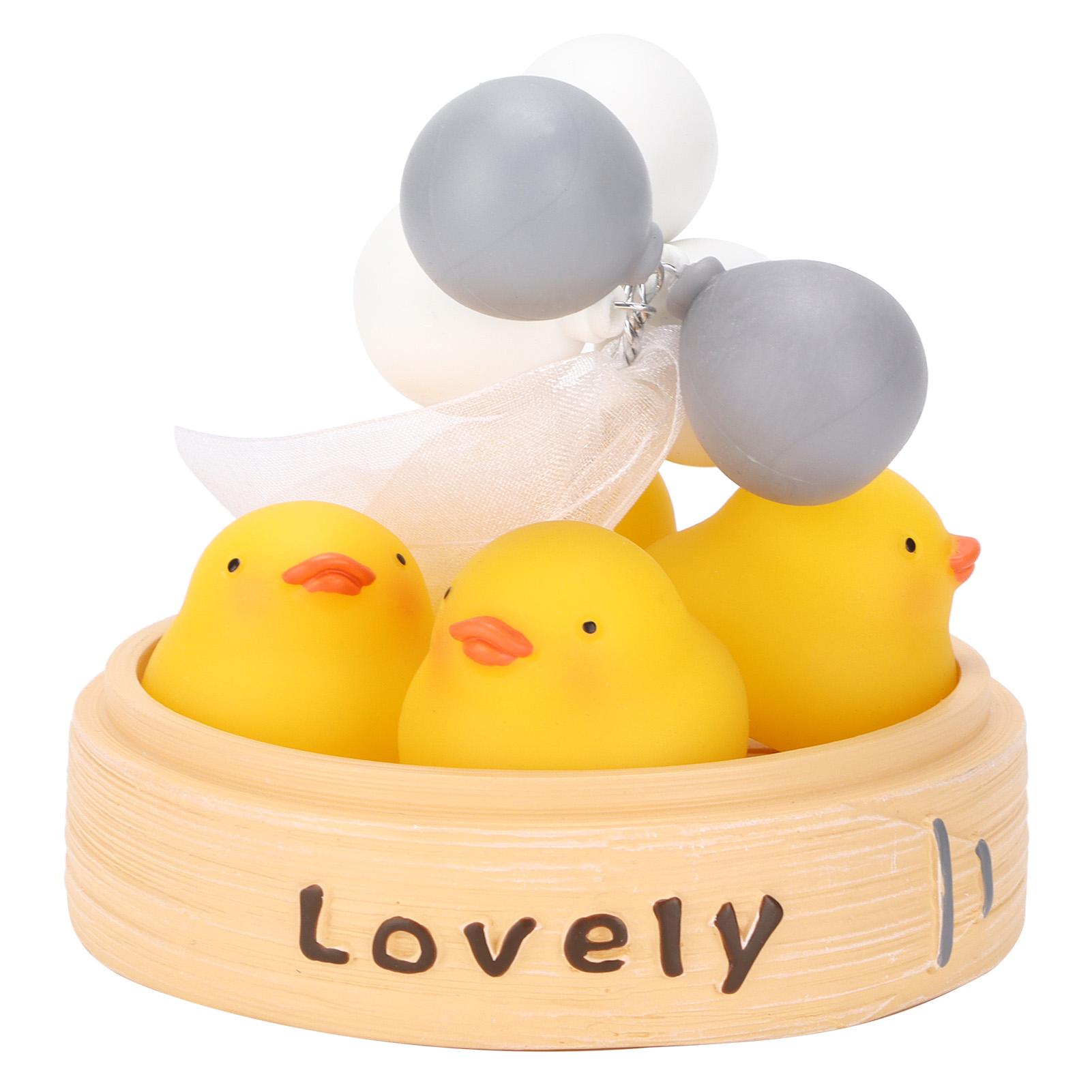

Car Dashboard Decorations Vinyl Cute Small Objects Interior Ornament for Home DecorYellow Duckling жёлтый