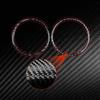 For SEAT Leon MK2 1P Cupra FR 2005—2012 Front Groove Sides Air Outlet Vent Panel / 3K Carbon Fiber+ Resin / 3mm Anti-Scratch