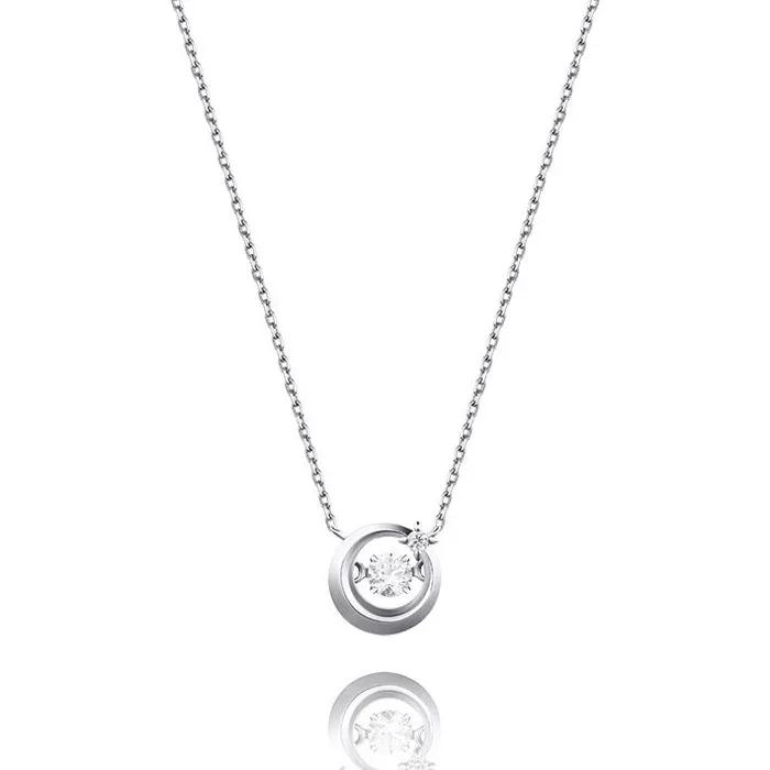 DAL Silver Dancing Stone Necklace N0146
