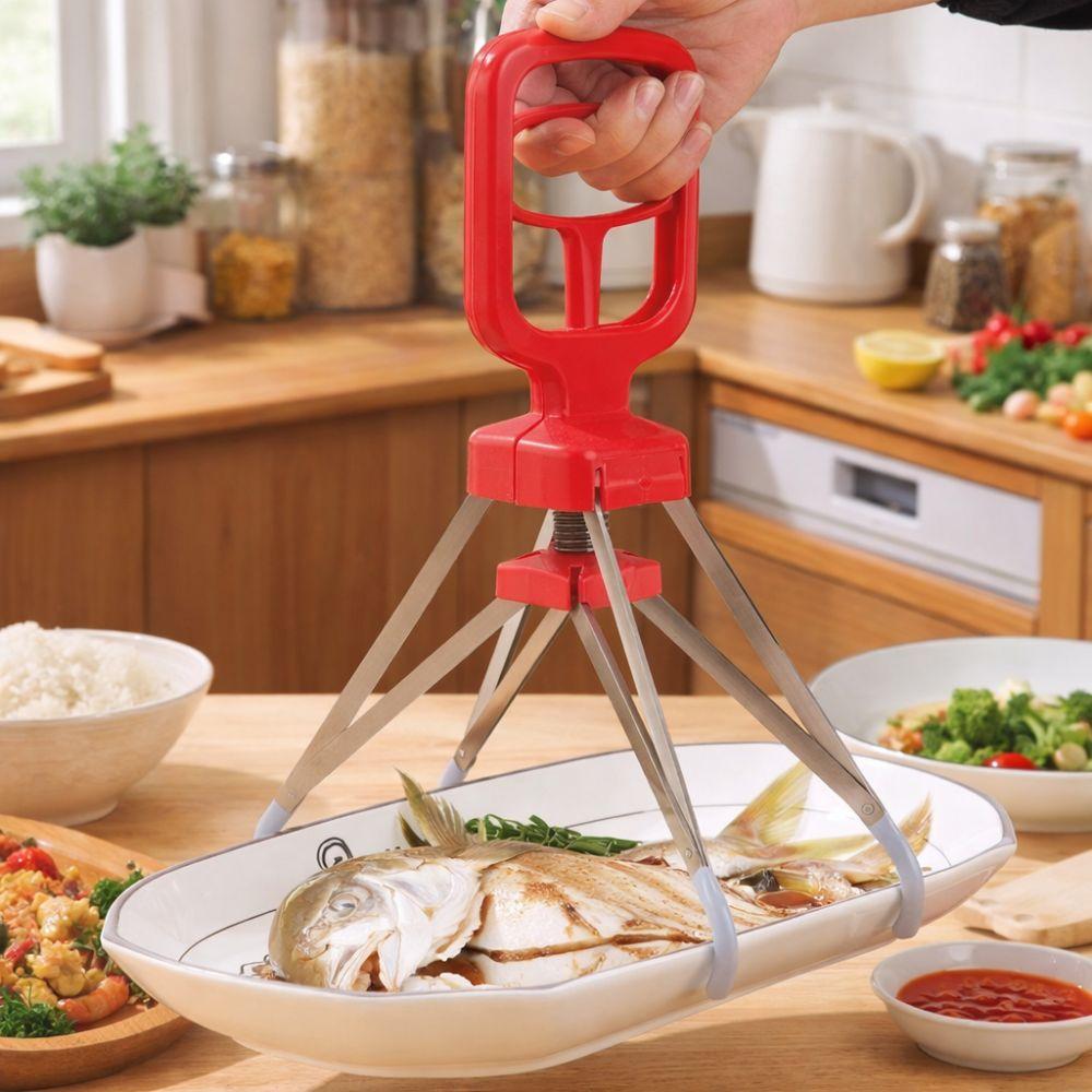 Stainless Steel Anti-Scald Clip Non-Slip Bowl Clip Plate Clamp Hot Dish Clip  Pot Retrieval