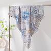 New Fashion Versatile Mulberry Silk Scarf Women's Plant Flower Fashion Commuter Square Scarf Decorative Scarf