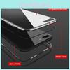X Iphone 78 Plus Luxury Magnetic Metal Frame Tempered Glass Back Case Cover
