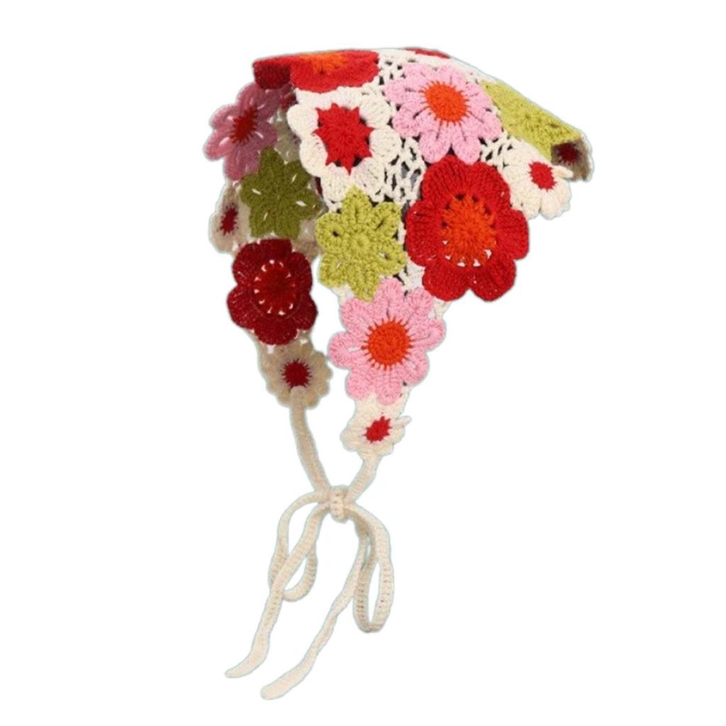 Crochet Hair Bandana Headbands Hair Styling Decor Headscarf Head Kerchief