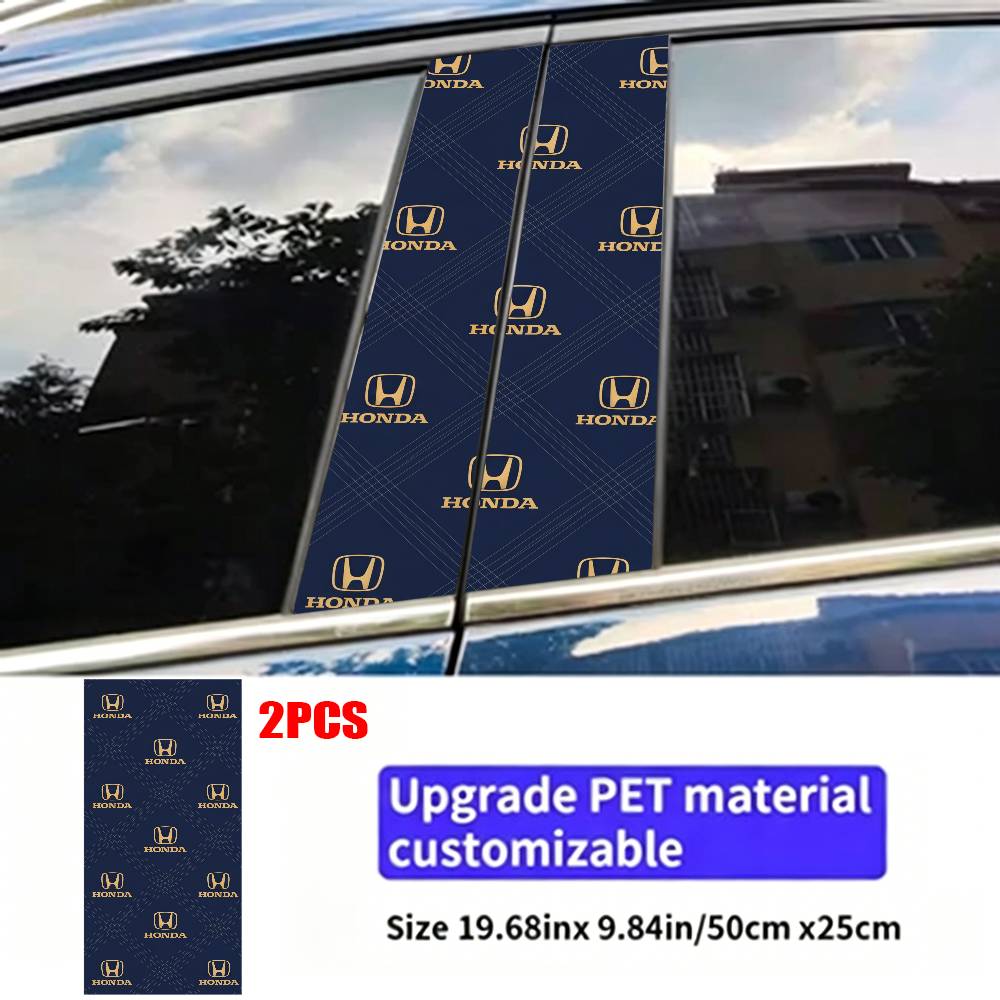 vdbn2 FOR HONDA Car Sticker Auto B-pillar Center Column Decor Cover Scratches Waterproof Sunscreen Vinyl Decals Accessories