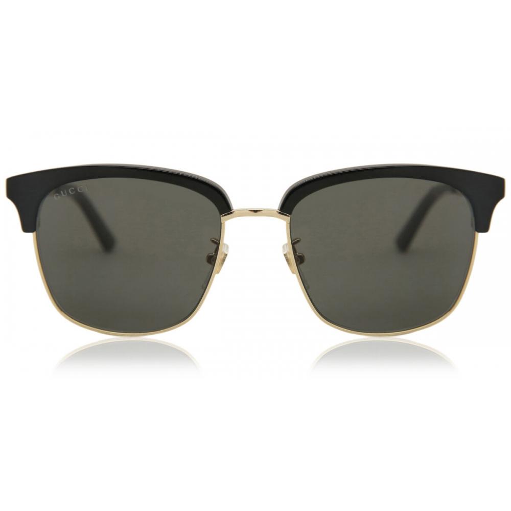 

Gucci Gg0697s 001 Men Sunglasses Black/Gold/55