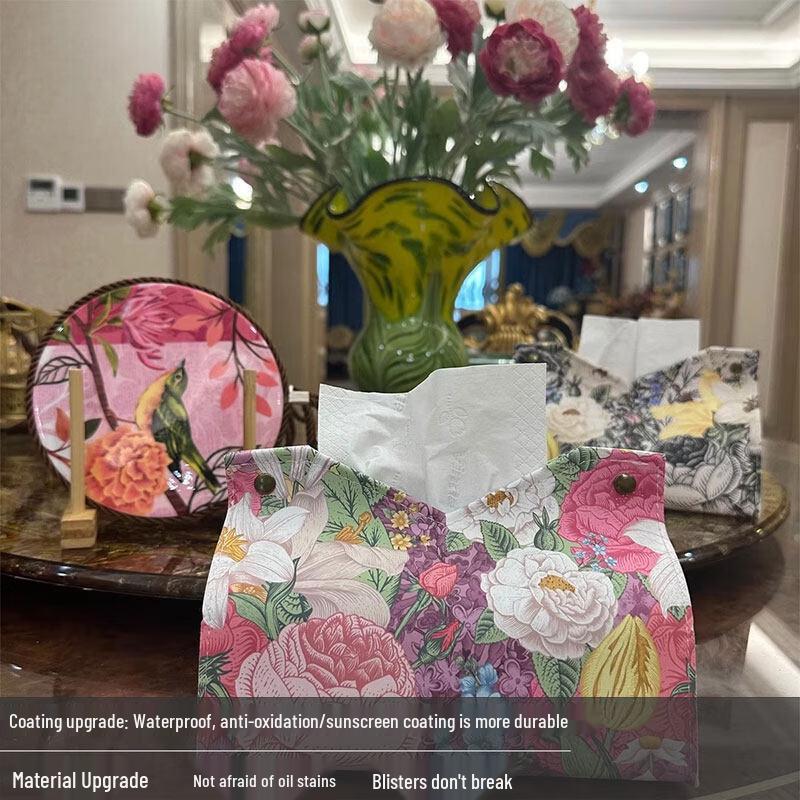 LIEI Vintage Light Luxury Acrylic Flower Desktop Ornament