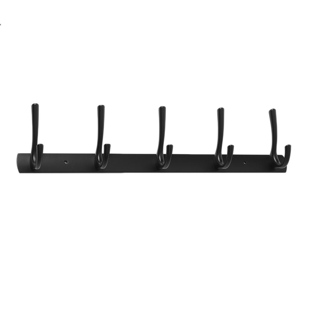 6 x Triple Hat Coat Hanger Hook Door Wall Bath Aluminium 5" 6 x Triple Hat Coat Hanger Hook Door Wall Bath Aluminium 5"