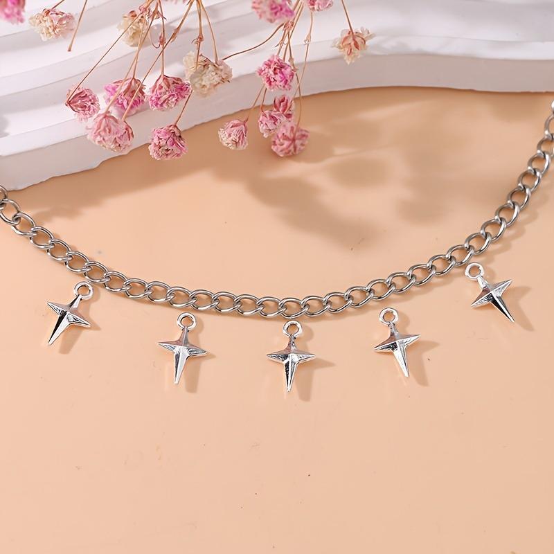 30Pcs Silvery Small Star Charms Polestar Pendants For Jewelry Making Diy Necklace Bracelet Earrings Key Chain Accessories