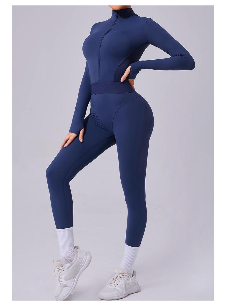 Salopetă Yoga & Alergare de Înaltă Rezistență cu Acoperire Completă, Stil European & American 80426