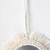 Wall Mirror with Macrame Fringes Hanging Mirrors Bohemian Decoration for Bedroom
