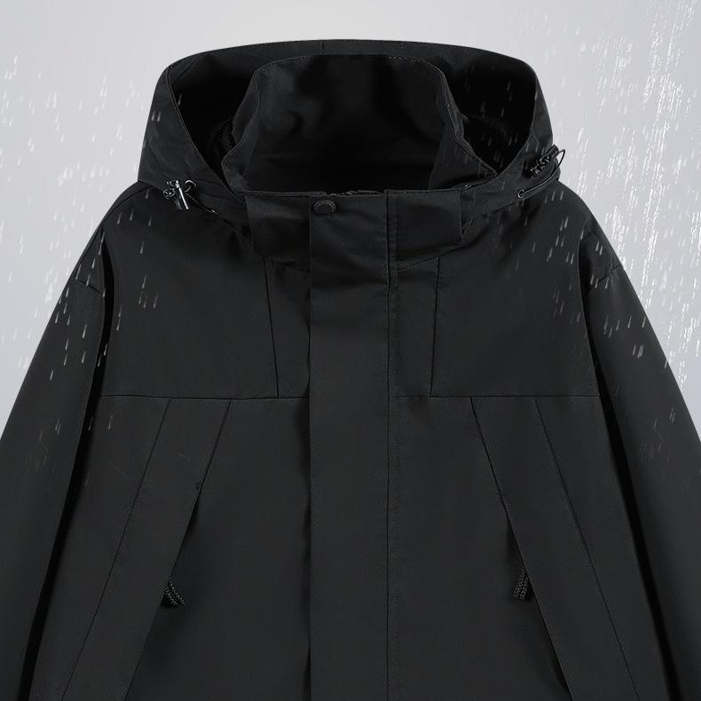 Couple's Windbreaker Jackets Men's and Women's Spring and Autumn Korean-style Casual Hooded Jackets Outdoor Mountaineering Jackets