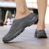 Large Size 46 Mules Closed Toe Slides Sandals Half Shoes For Men Backless Loafers Slippers Oepn-Back Casual Shoes Slip On Flats