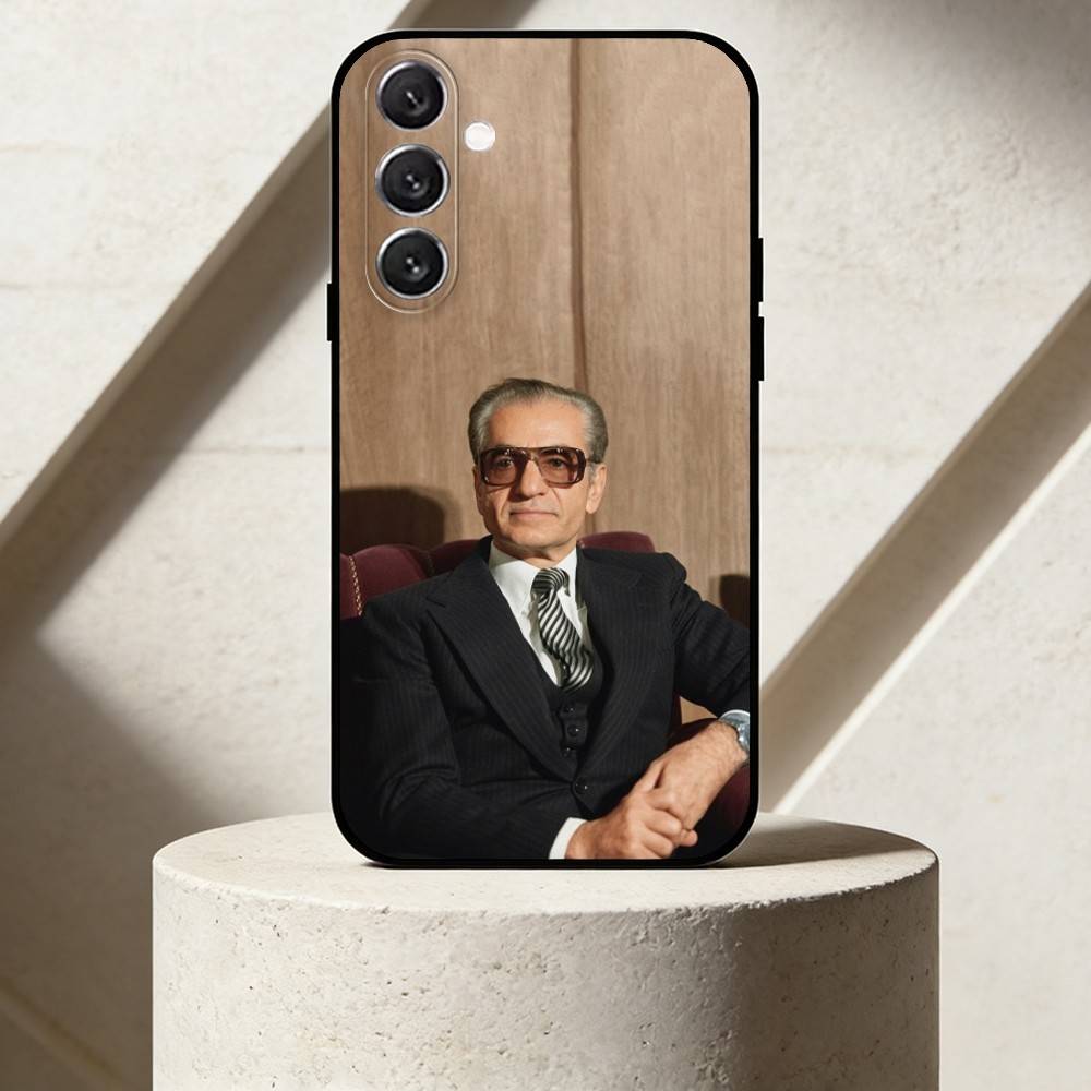 M-Mohammad Reza Pahlavi Phone Case For Samsung Galaxy A13,21s,22,31,32,52,53,71,72,73,Soft Black Cover