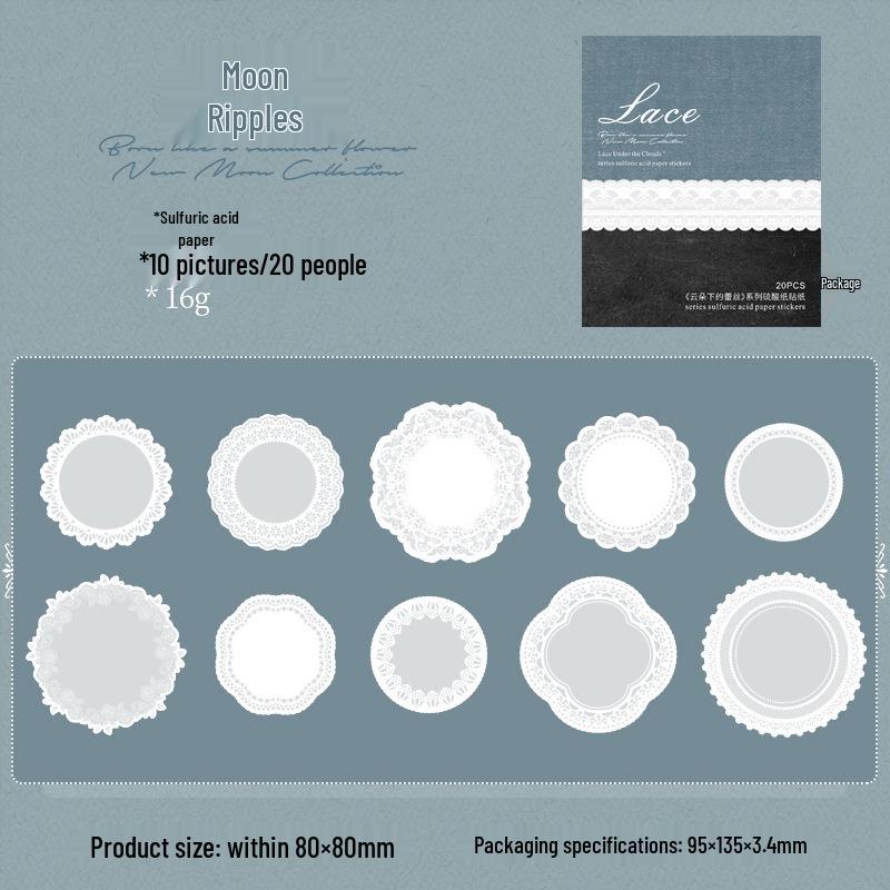 

Kraft Paper Lace Ketchup Sticker: DIY Collage Journal & Pain Bag Decor