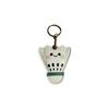Football Pendant Leather Access Card Holder Keychain - Creative Small Gift and Backpack Accessory