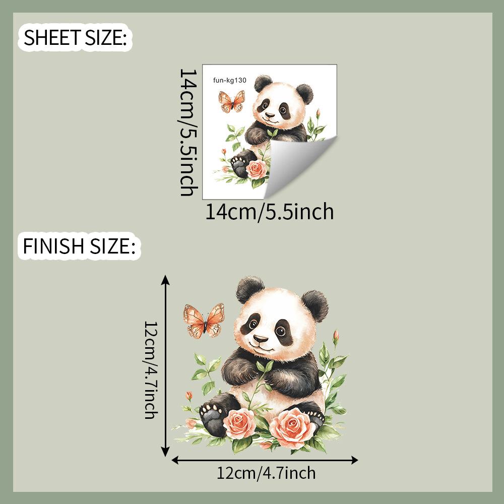 Cartoon Cute Red Panda Switch Plate Sticker for Bedroom Living Room Home Decor Self-Adhesive Removable Decal